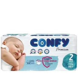 پوشک کودک سایز 2 مدل Premium بسته 44 عددی کانفی