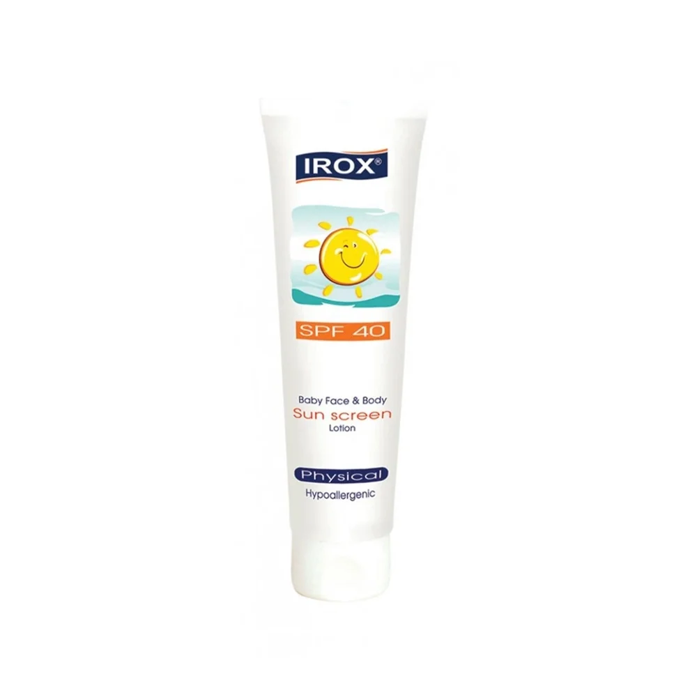 لوسیون ضد آفتاب کودک با SPF40 حجم 60 میل ایروکس