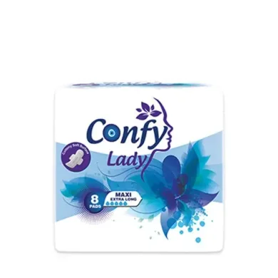 نوار بهداشتی لیدی مدل Maxi Extra Lang بسته 8 عددی کانفی