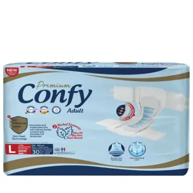 پوشک بزرگسال مدل Large بسته 30 عددی کانفی