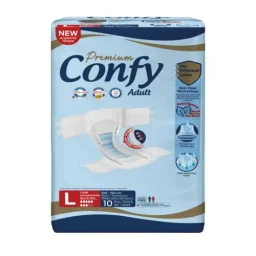 پوشک بزرگسال مدل Large بسته 10 عددی کانفی