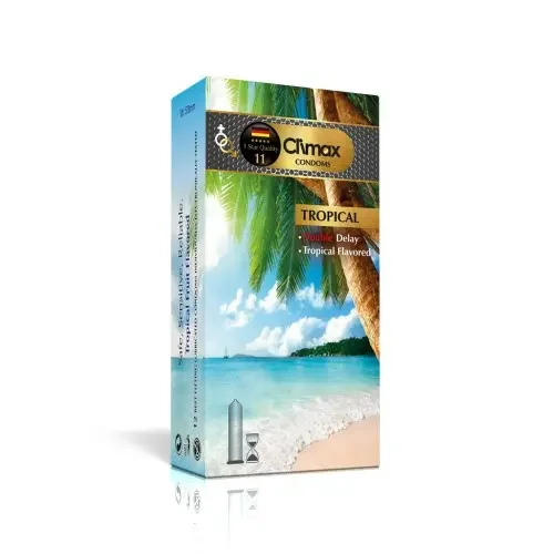 کاندوم مدل Tropical بسته 12 عددی کلایمکس