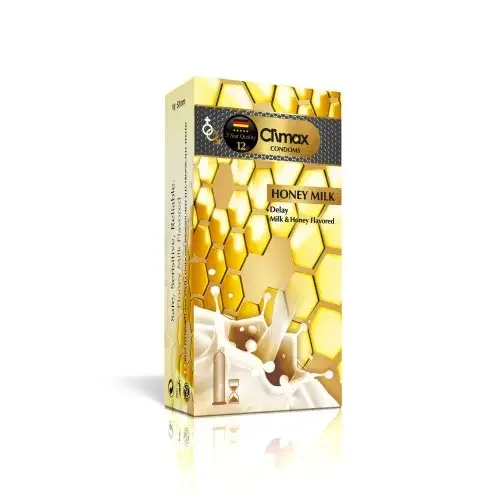 کاندوم مدل Honey Milk بسته 12 عددی کلایمکس