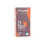 کاندوم اسپشیال تنگ و تحریک کننده خاردار و تاخیری ساده مدل Tight 2X بسته 12 عددی چرچیلز