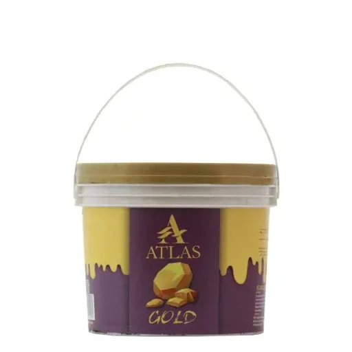 موم دائم گرم با عصاره طلا سطل 2500 گرم اطلس