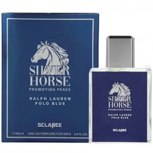 ادکلن مردانه طرح مارک مدل Silver Horse حجم 100 میل اسکلاره