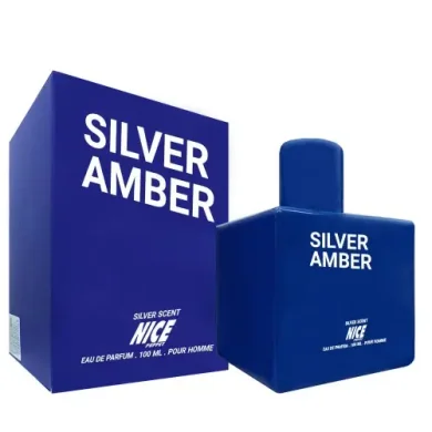 ادکلن مردانه یونیک مدل Silver Amber حجم 100 میل نایس