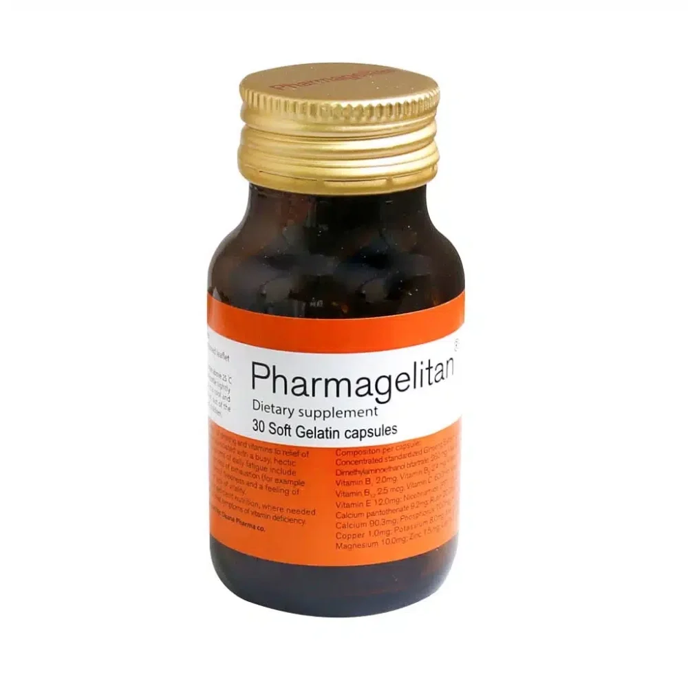 کپسول ژلاتینی فارماژلیتان بسته 30 عددی دانا