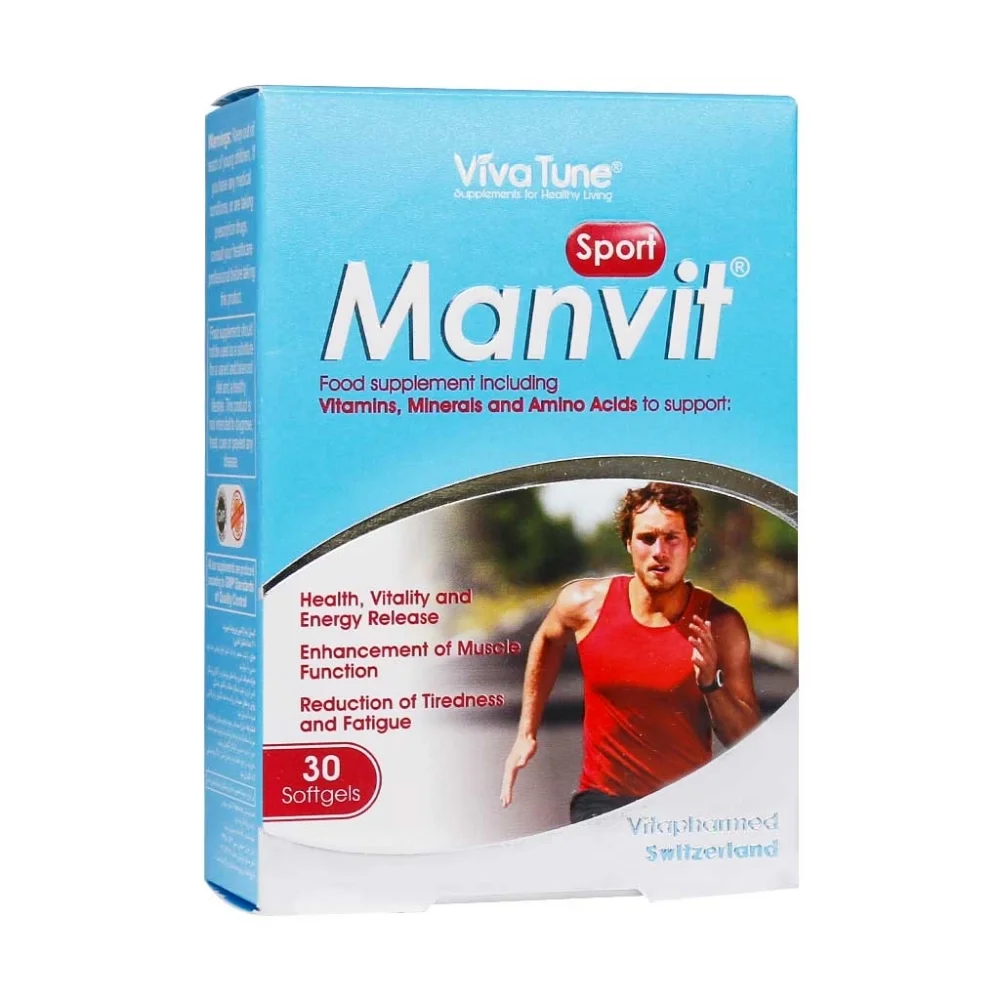 کپسول ژلاتینی من ویت اسپرت مناسب آقایان بسته 30 عددی ویوا تیون