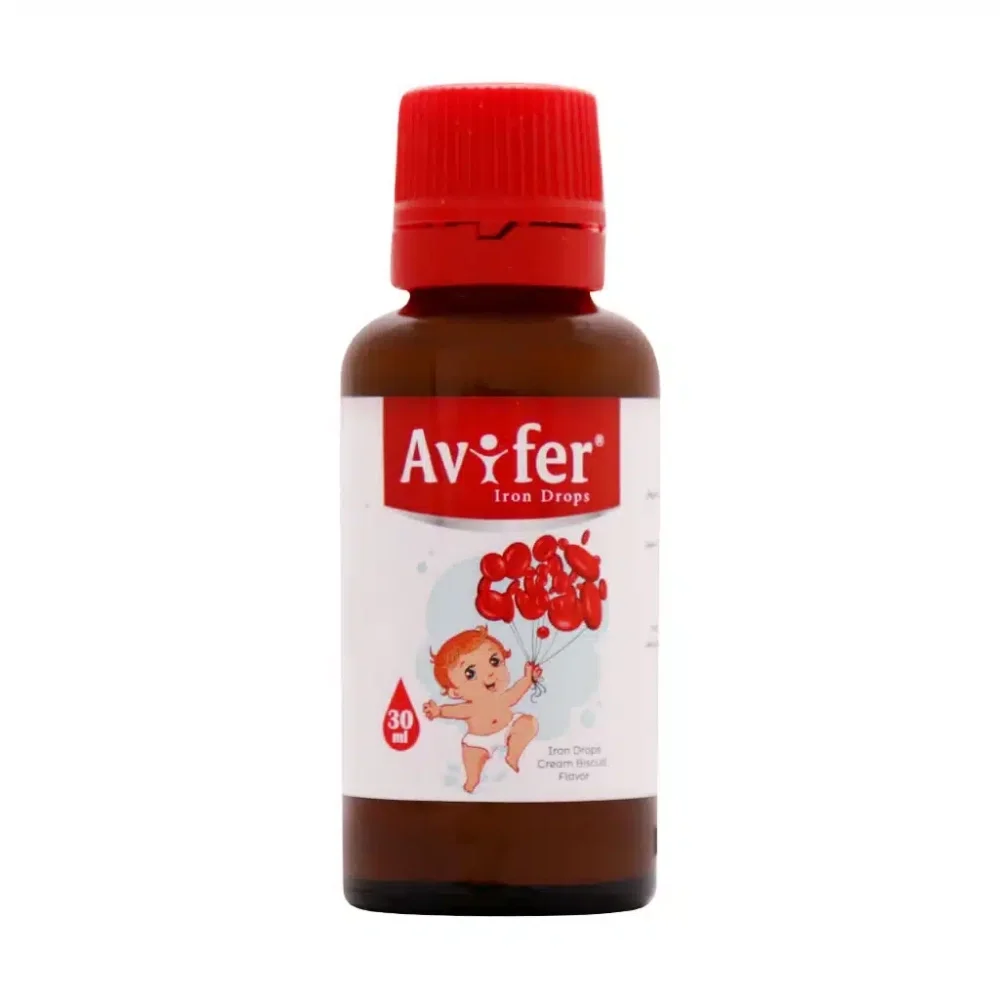 قطره خوراکی مولتی ویتامین آویفر حجم 30 میلی لیتر آویوال