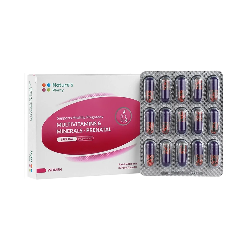 کپسول مولتی ویتامین و مینرال پریناتال بسته 60 عددی نیچرز پلنتی
