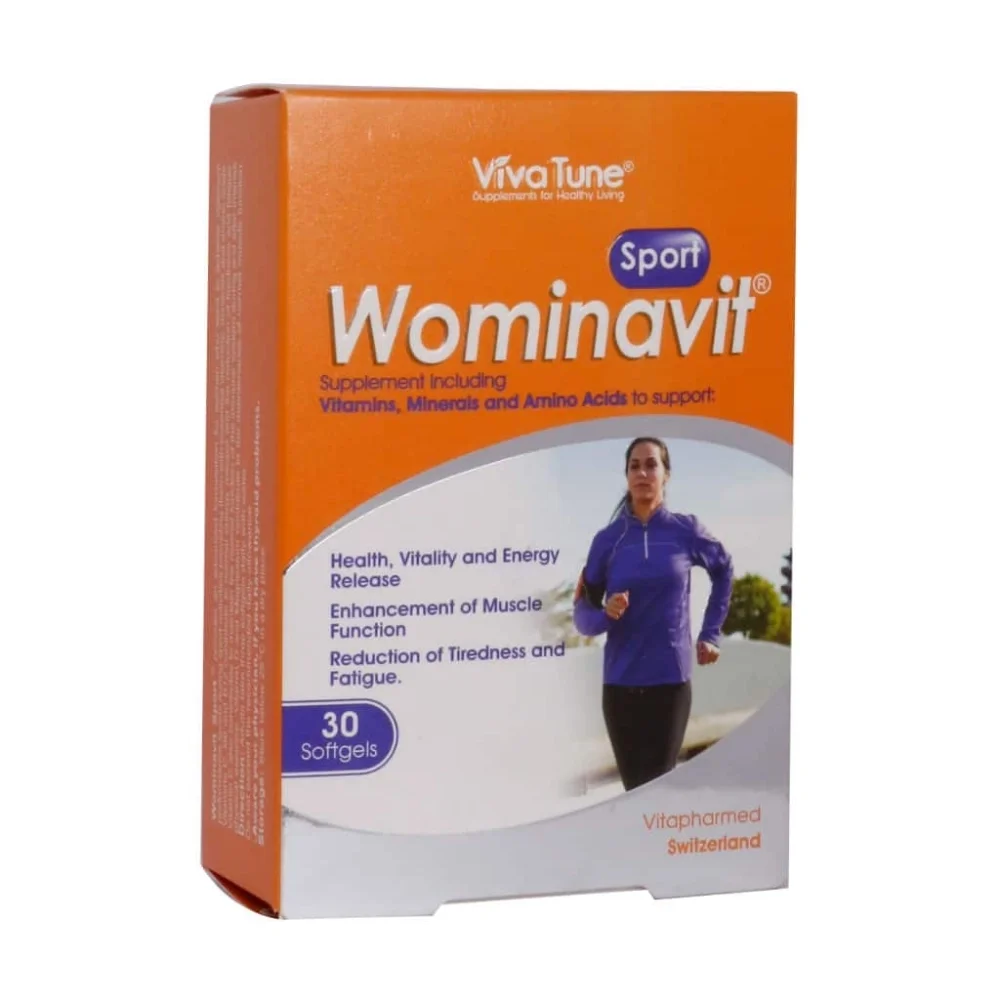 کپسول ژلاتینی ومیناویت اسپرت بسته 30 عددی ویوا تیون