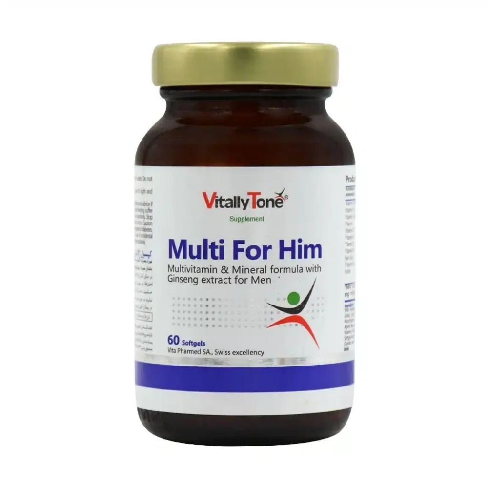 کپسول ژلاتینی مولتی فور هیم بسته 60 عددی ویتالی تون
