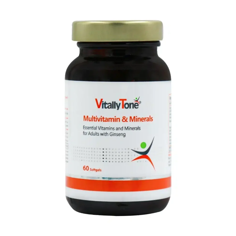 کپسول ژلاتینی مولتی ویتامین و مینرال بسته 60 عددی ویتالی تون