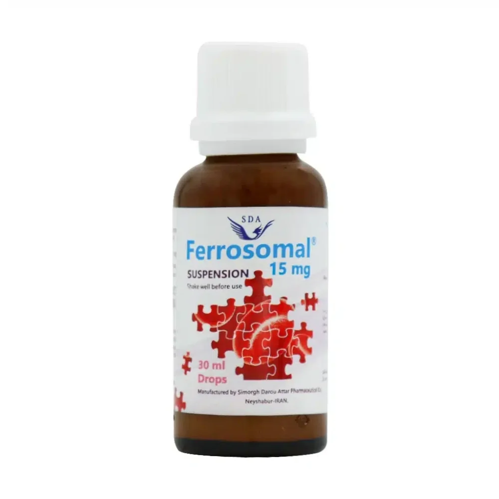 قطره خوراکی فروزومال 15 میلی گرم با طعم وانیل حجم 30 میلی لیتر سیمرغ دارو عطار