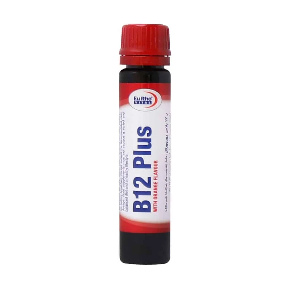 محلول خوراکی ب 12 پلاس با طعم پرتقال بسته 6 عددی یوروویتال