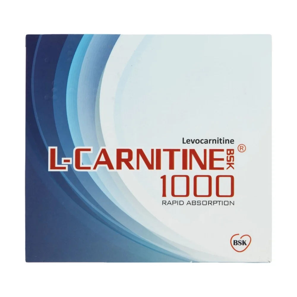 محلول خوراکی ال کارنیتین 1000 میلی گرم بسته 10 عددی بی اس کی