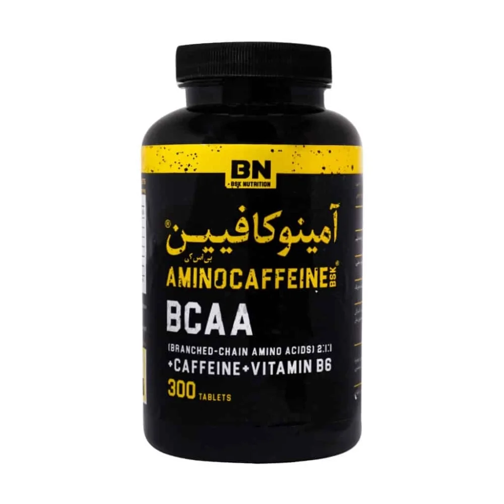 قرص آمینو کافئین بسته 300 عددی بی اس کی