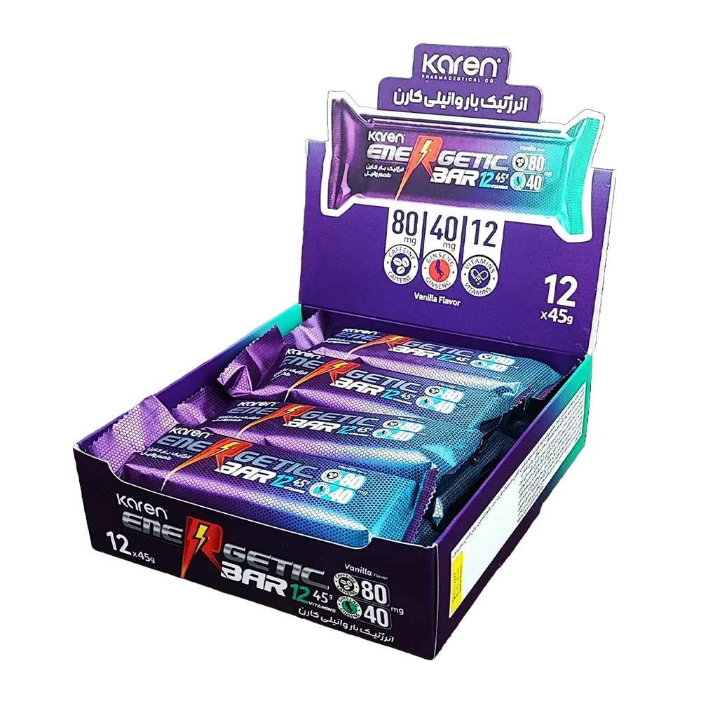 بار خوراکی انرژی زا بسته 12 عددی کارن