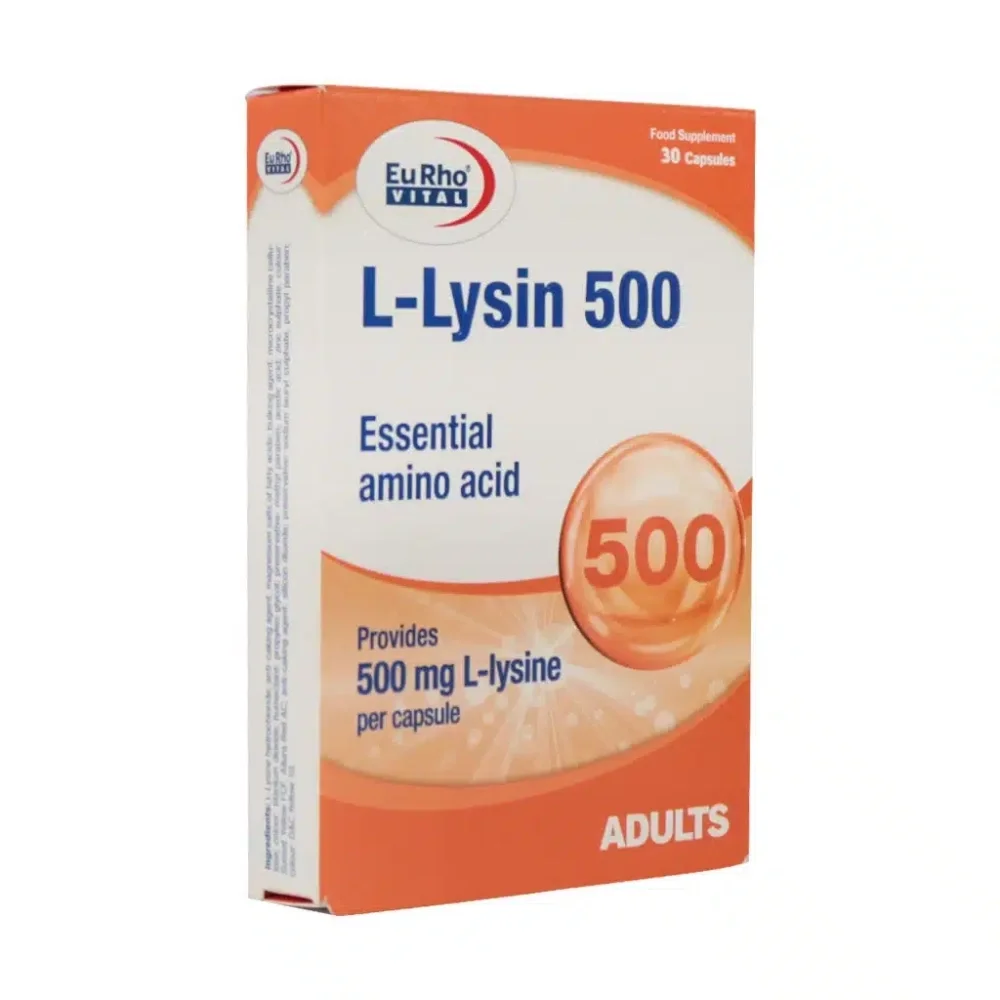 کپسول ال لیزین 500 میلی گرم بسته 30 عددی یوروویتال