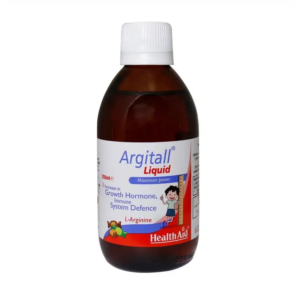 شربت ال آرژنین ارژیتال لیکوئید حجم 250 میلی لیتر هلث اید