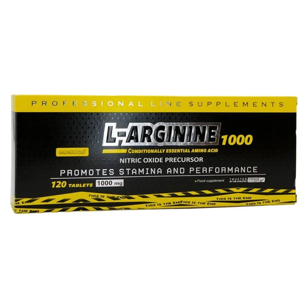 قرص ال آرژنین 1000 میلی گرم بسته 120 عددی ژن استار