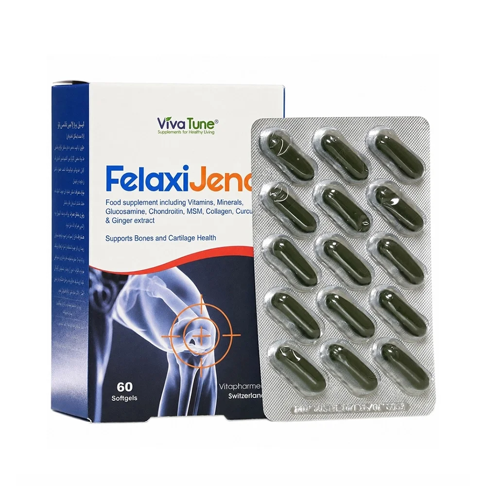 کپسول ژلاتینی فلکسی ژنو بسته 60 عددی ویوا تیون