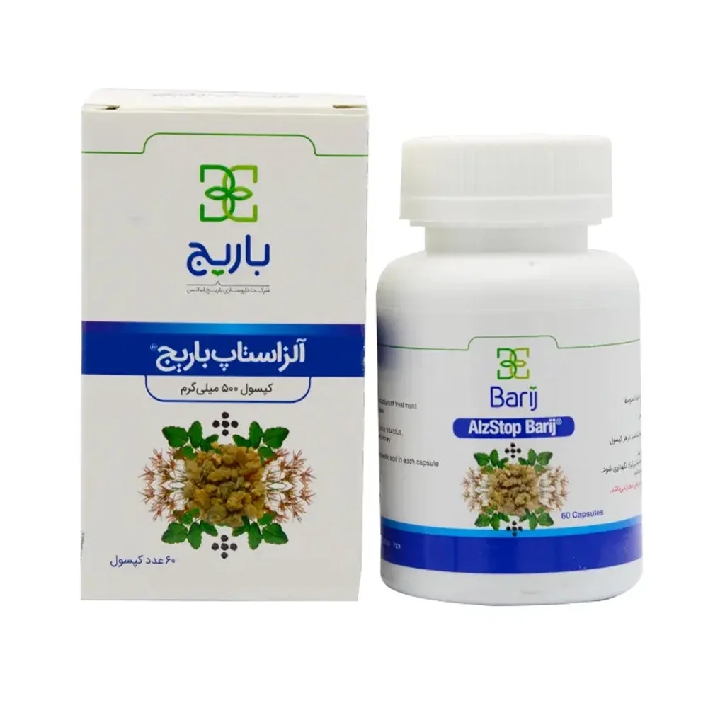 کپسول الزاستاپ 500 میلی گرم بسته 60 عددی باریج اسانس