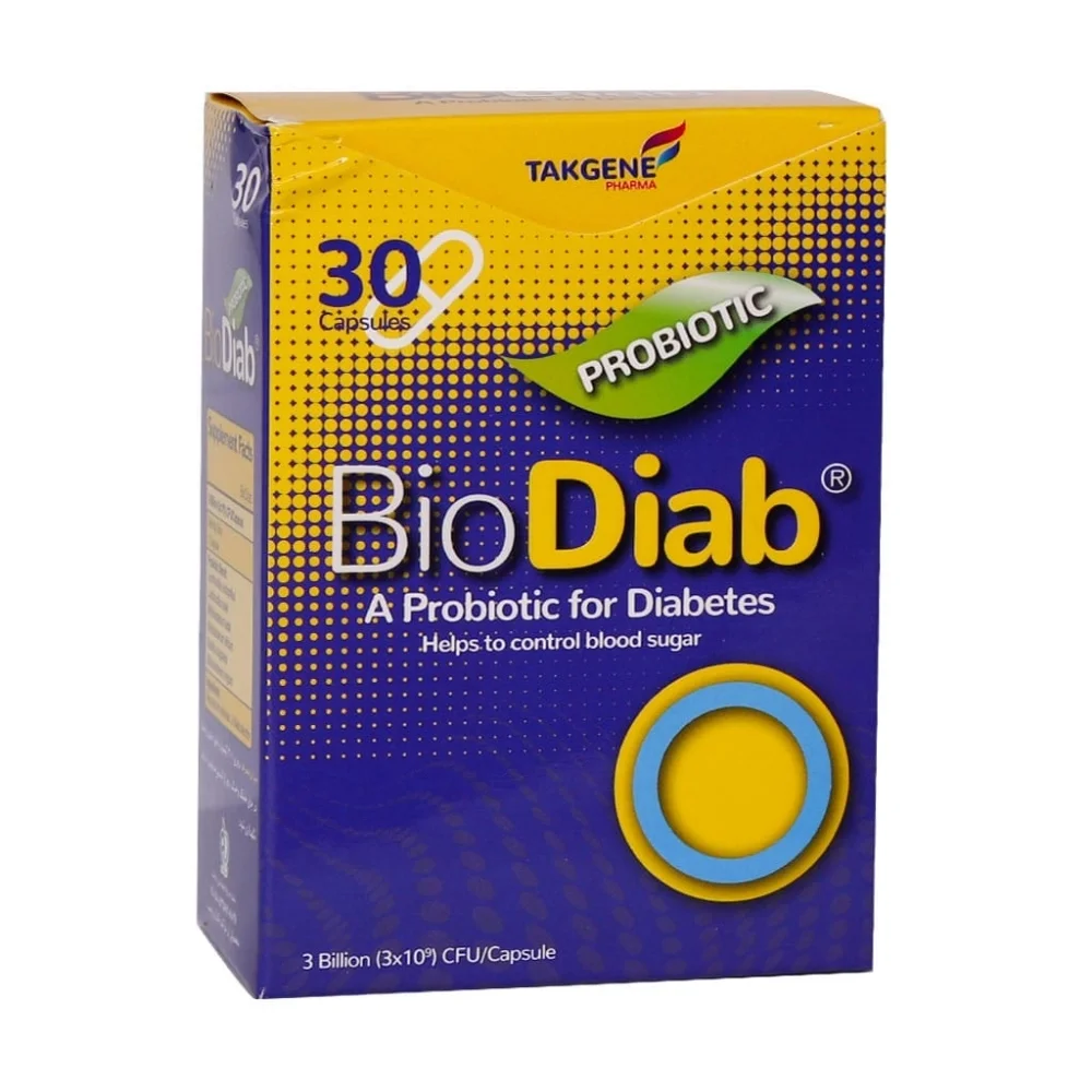 کپسول بایو دایاب بسته 30 عددی تک ژن فارما