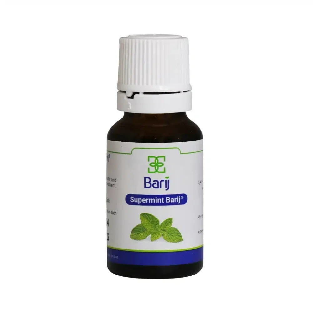 قطره خوراکی سوپرمینت حجم 15 میلی لیتر باریج اسانس