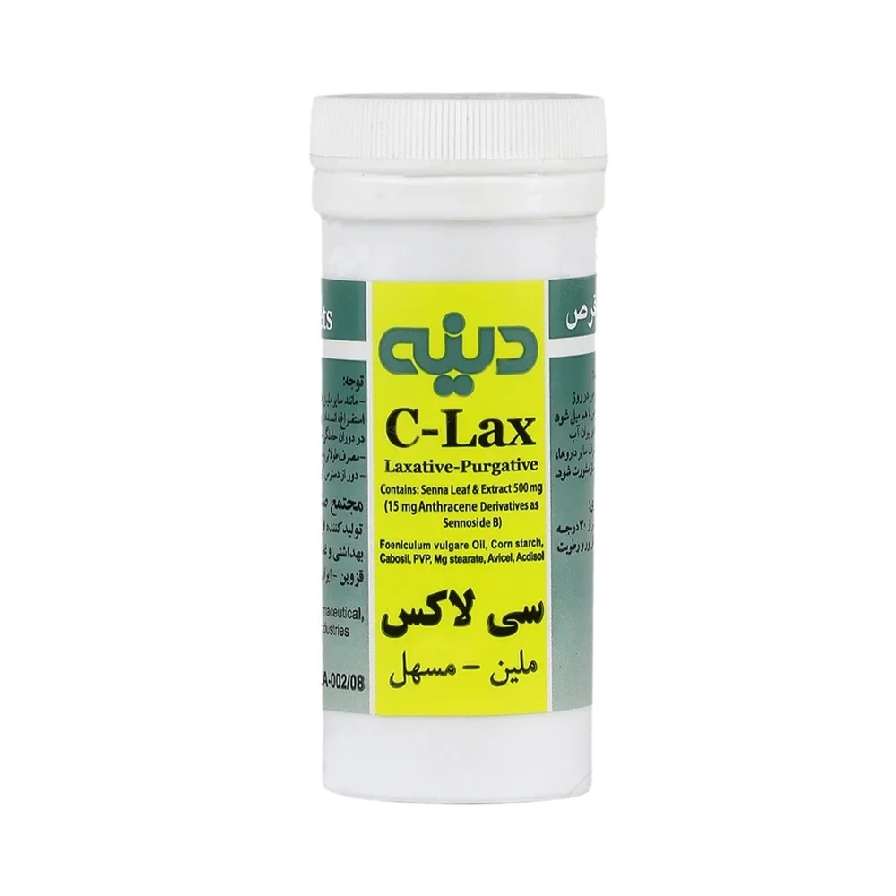 قرص سی لاکس قوطی بسته 25 عددی دینه