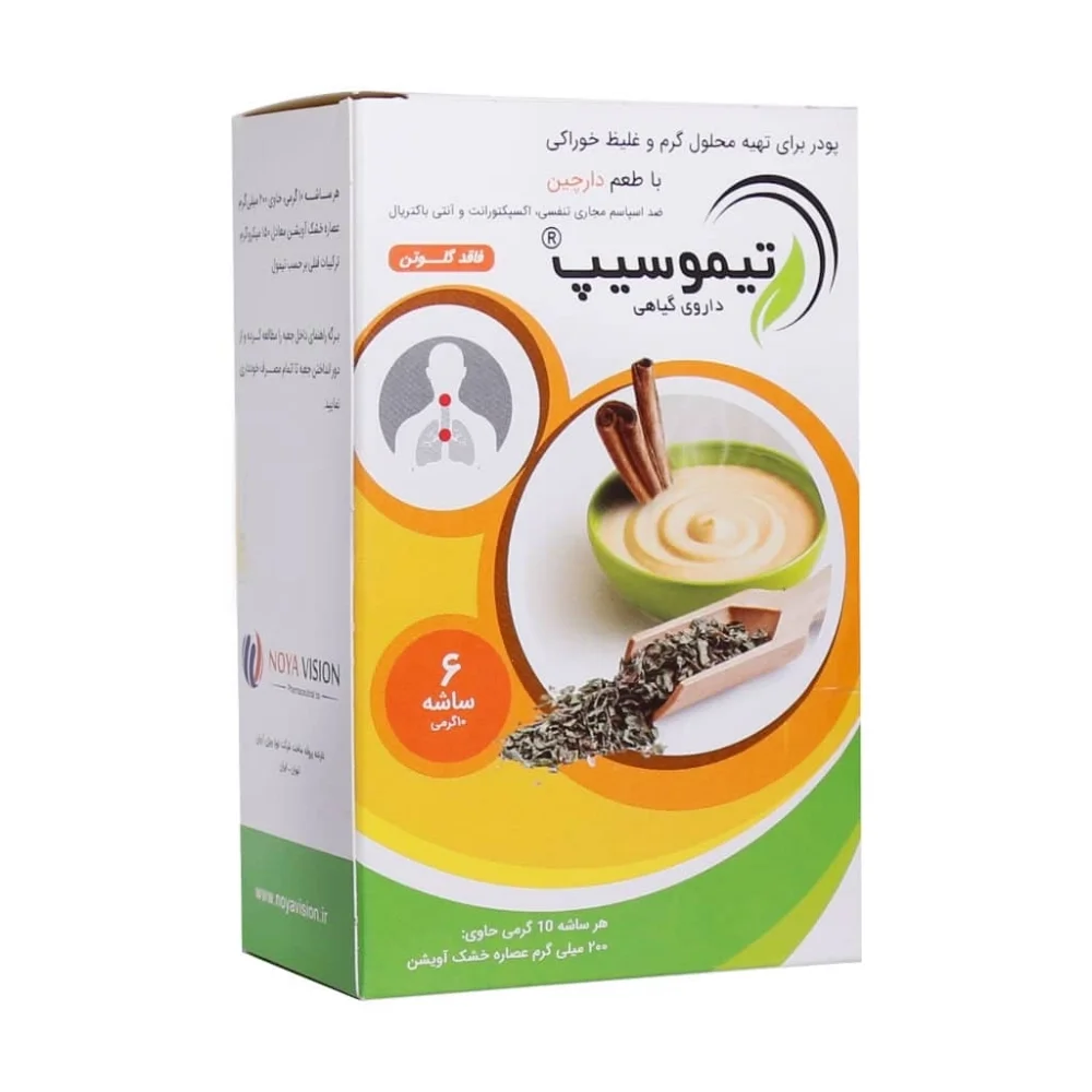 ساشه تیموسیپ با طعم دارچین بسته 6 عددی نویا ویژن