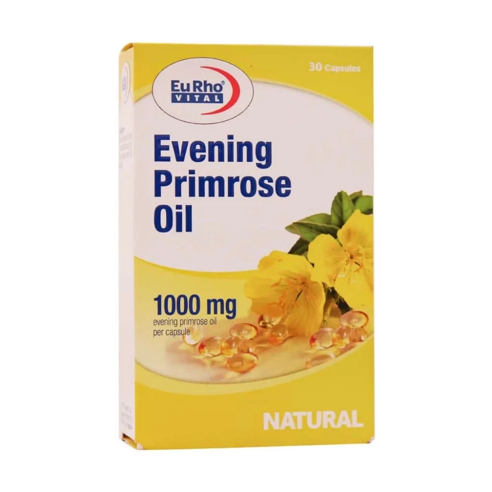کپسول ژلاتینی گل مغربی 1000 میلی گرم بسته 30 عددی یوروویتال