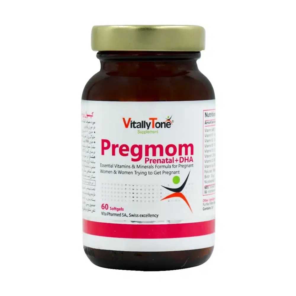 کپسول ژلاتینی پرگمام بسته 60 عددی ویتالی تون
