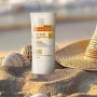 کرم ضد آفتاب با SPF50+ بی رنگ مدل سان سلوشن بدون چربی حجم 40 میل مای فارما