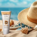 کرم ضدآفتاب رنگی SPF50 مناسب پوست حساس بژ طبیعی حجم 50 میل سان سیف