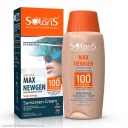 کرم ضدآفتاب SPF100 پوست‌ حساس بژ طبیعی Max Newgen حجم 100 میل آردن سولاریس