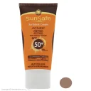 ضد آفتاب با SPF50 رنگی بژ طبیعی بدون چربی مناسب پوست چرب حجم 50 میل سان سیف