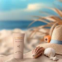 ضدآفتاب کرم پودری همراه با پرایمر SPF50 فاقد چربی بژ طلایی کد NC20 حجم 40 میل سان سیف