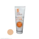 کرم ضد آفتاب و روشن کننده با SPF50 رنگی بژ روشن مناسب انواع پوست حجم 40 میل پرودرما