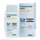ضد آفتاب فلوئیدی با SPF50 بی رنگ مدل Fusion مناسب انواع پوست حجم 50 میل ایزدین