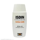 کرم ضد آفتاب با SPF50 بی رنگ مدل Active Unify مناسب انواع پوست حجم 50 میل ایزدین