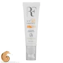 کرم ضد آفتاب با SPF50 رنگی بژ طبیعی مناسب پوست چرب و مختلط حجم 50 میل آر اف