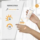 ضد آفتاب با SPF50 رنگی بژ طبیعی مدل Tinted Fluid مناسب پوست چرب حجم 50 میل درماتیپیک