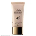 ضد آفتاب کرم پودری با SPF40 رنگی بژ طبیعی مناسب انواع پوست حجم 30 میل مدیسان