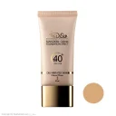 ضد آفتاب کرم پودری با SPF40 رنگی بژ طبیعی طرح قدیم 1404 مناسب پوست چرب حجم 30 میل مدیسان