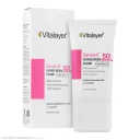 ضد آفتاب فلوئیدی با SPF50 بی رنگ مدل Sensivit مناسب پوست حساس حجم 50 میل ویتالیر