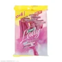 خود تراش 2 لبه زنانه مدل Lady بسته 14 عددی دربی