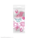 خود تراش 2 لبه زنانه مدل Simply Venus Basic بسته 5 عددی ژیلت
