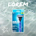 خود تراش سیستمی 3 لبه مردانه مدل Macg 3 Plus به همراه 2 عدد تیغ یدک ژیلت
